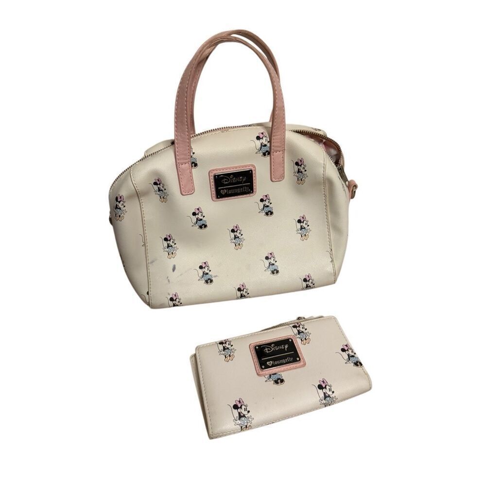 Disney x Loungefly Women's Minnie Mouse Duffle Handbag With Wallet Pink Medium